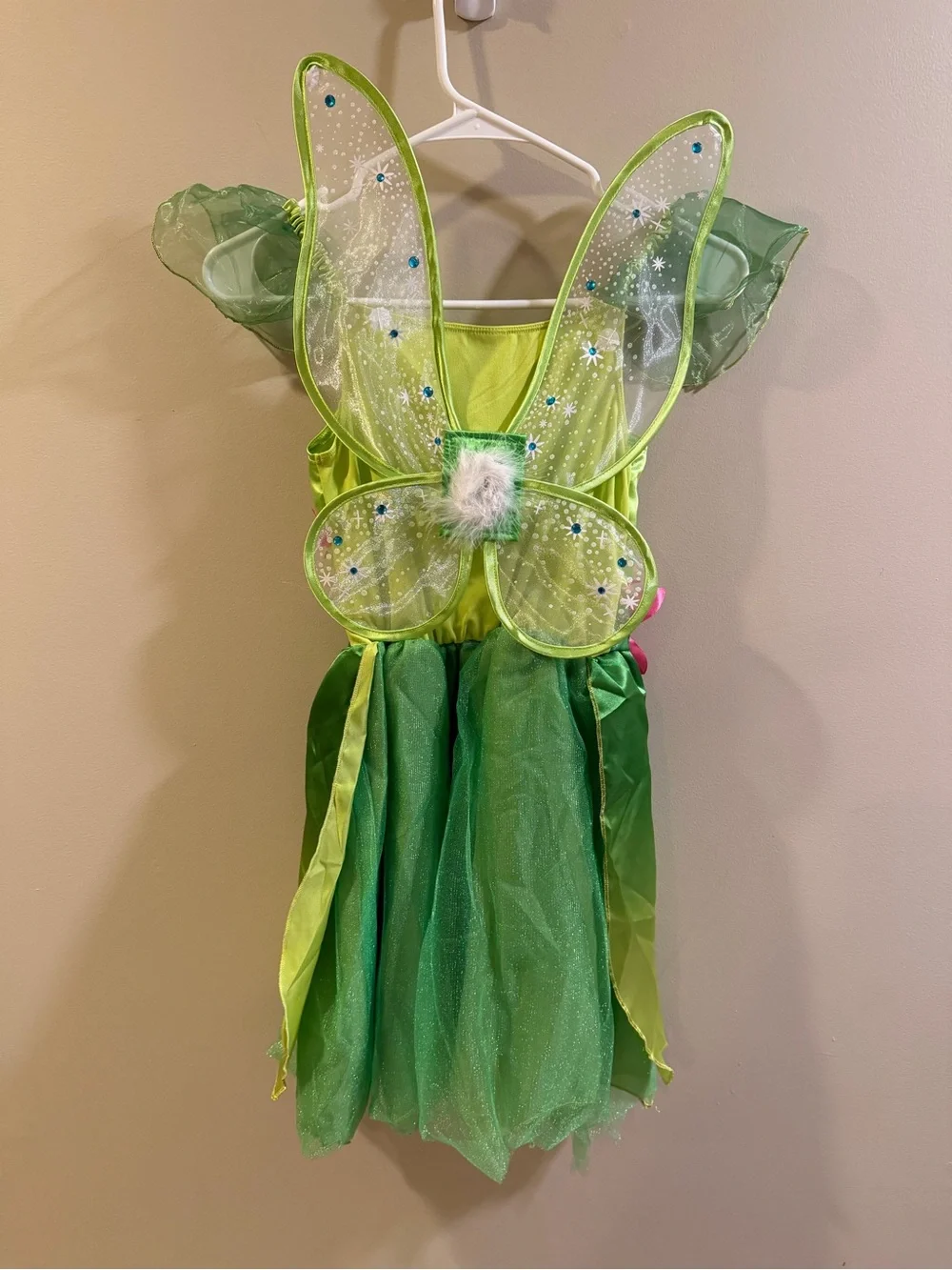 Disney TinkerBell Fairy Costume with Pink Floral Accents